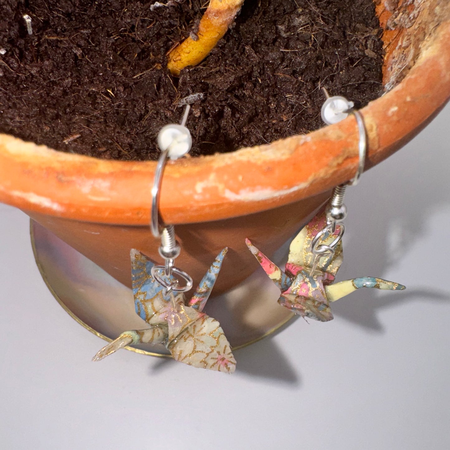 Origami Cranes - Floral Pastel